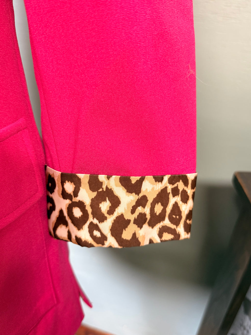 Andree by Unit Fuschia & Leopard Blazer