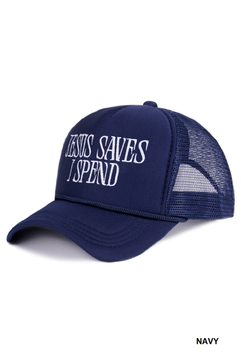 Jesus saves, I spend hat