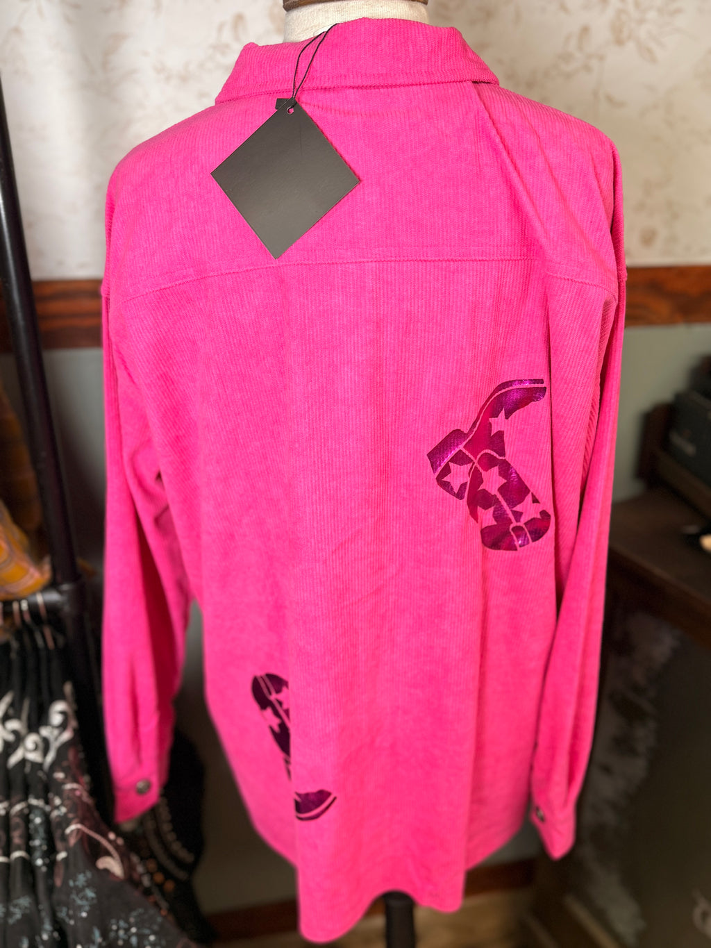 Golden Boots Shacket Pink