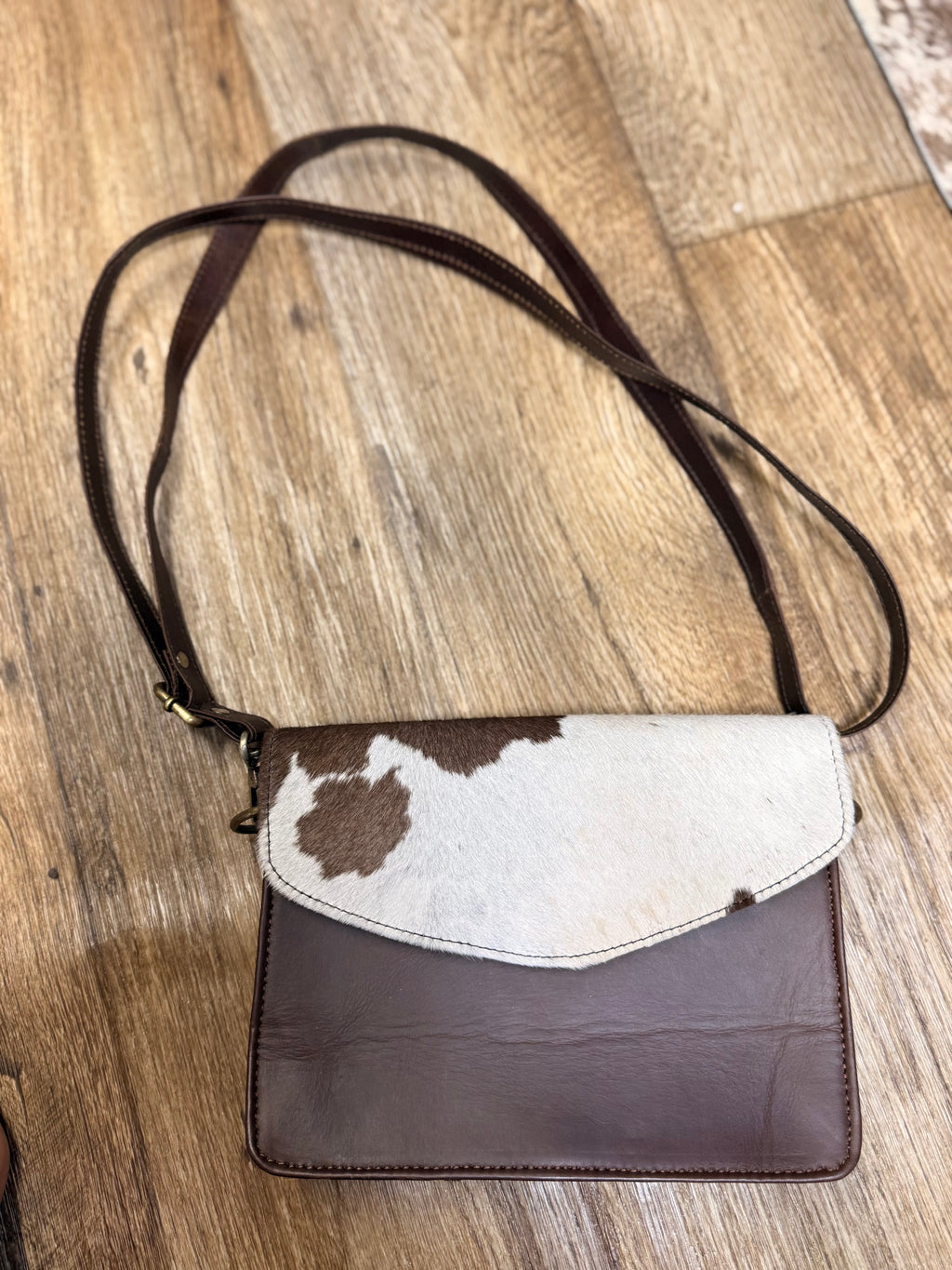 Cowhide Accordion Envelope Purse