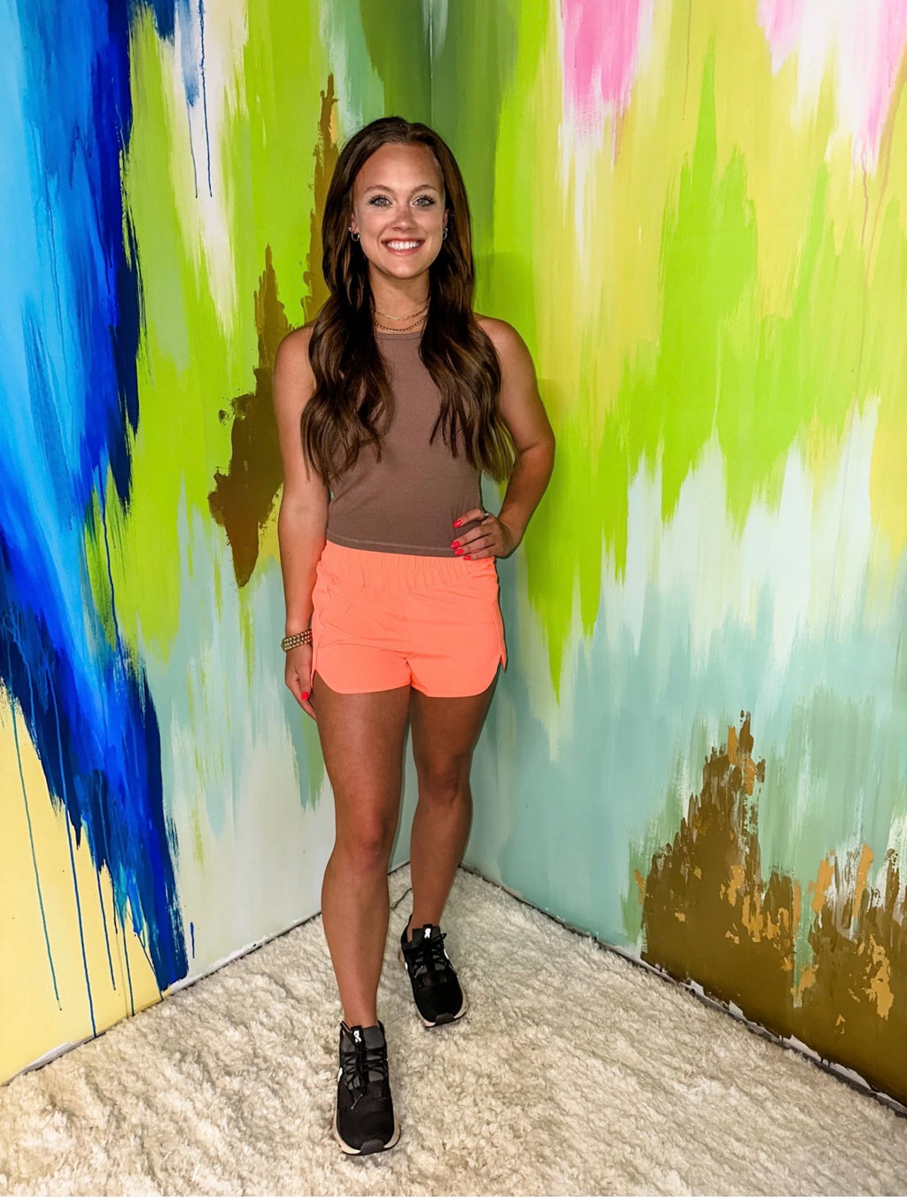 High Waist Active Shorts