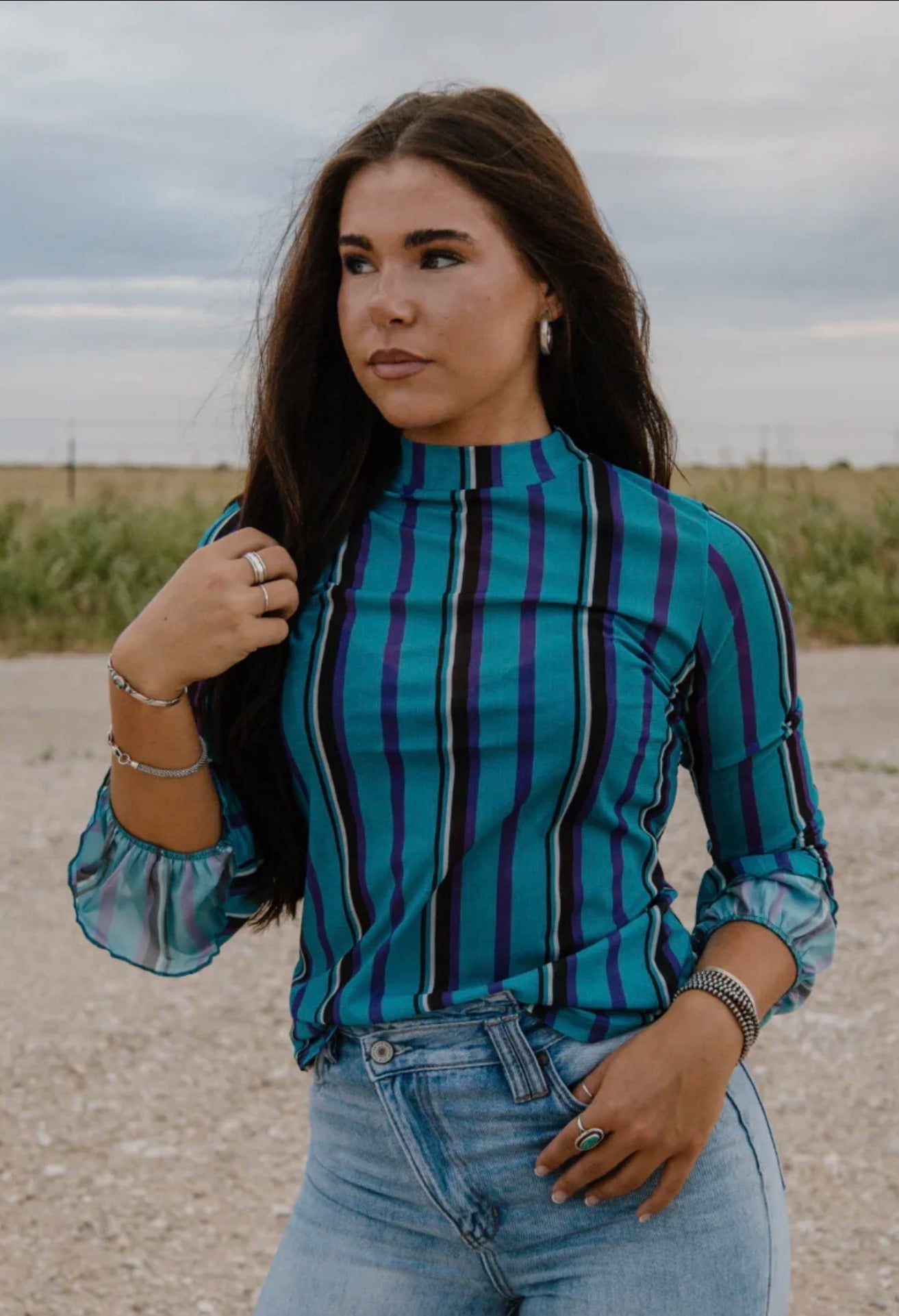 Sterling Kreek “Got to be me” Mesh Top
