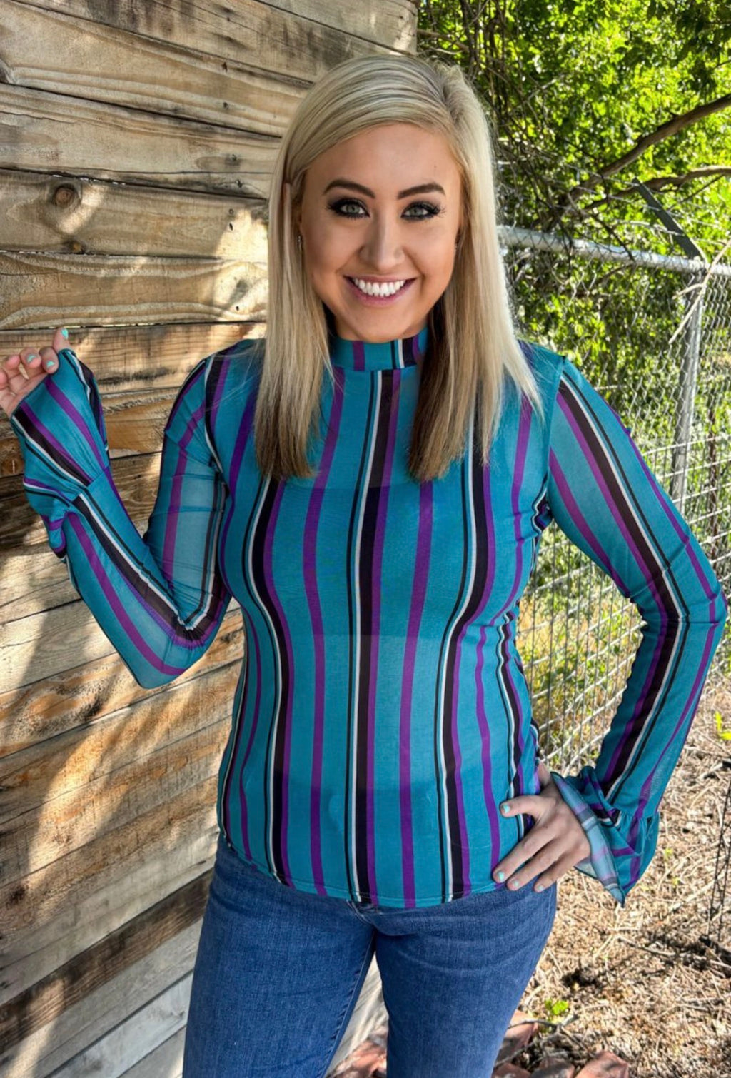 Sterling Kreek “Got to be me” Mesh Top