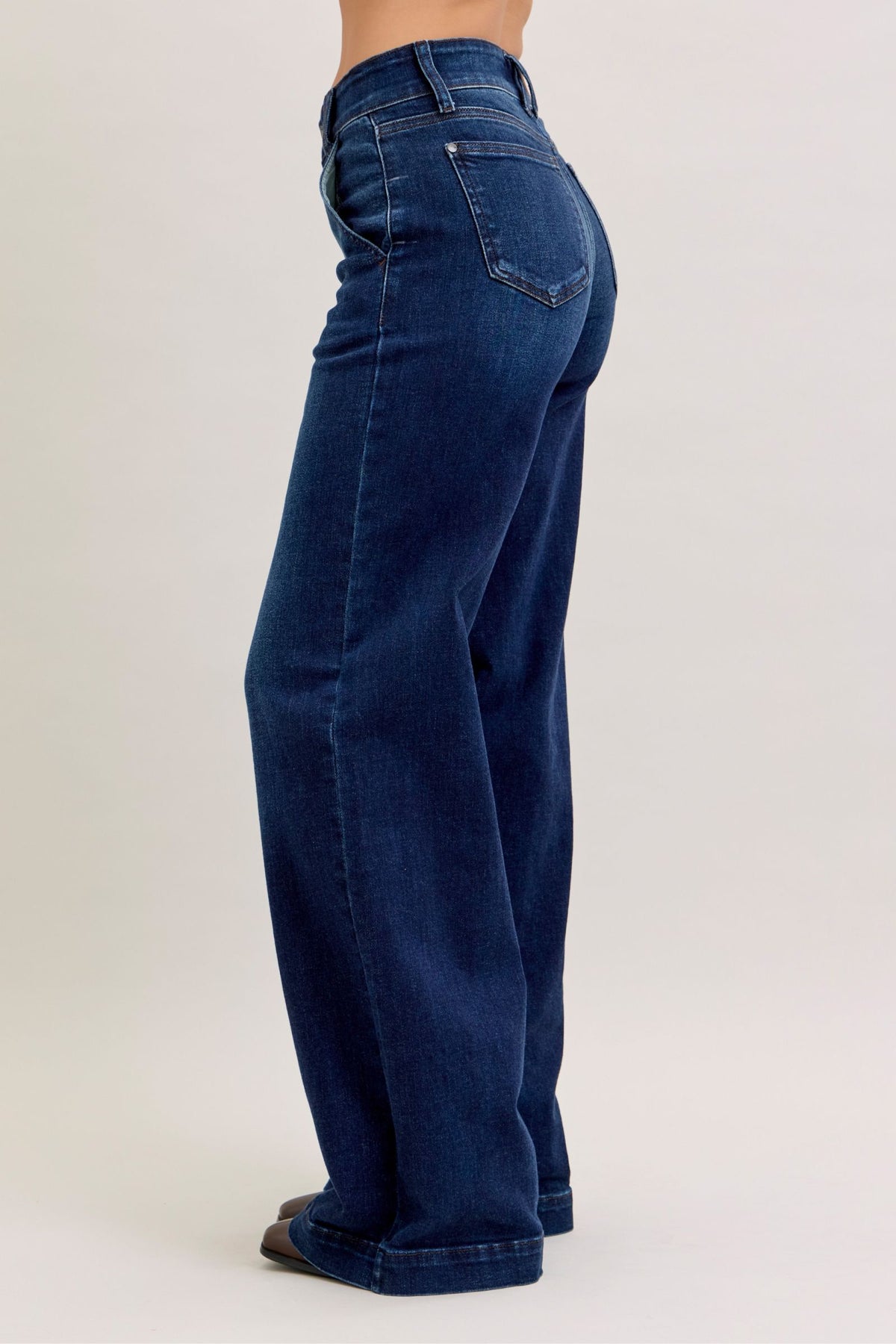 Judy Blue HW Wide Leg Long Inseam 35”