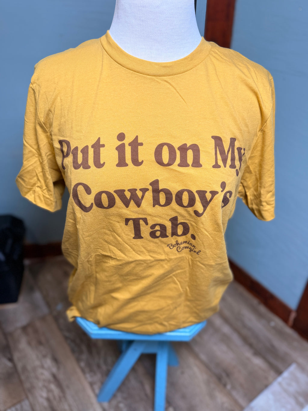Put it on my Cowboys tab T-shirt