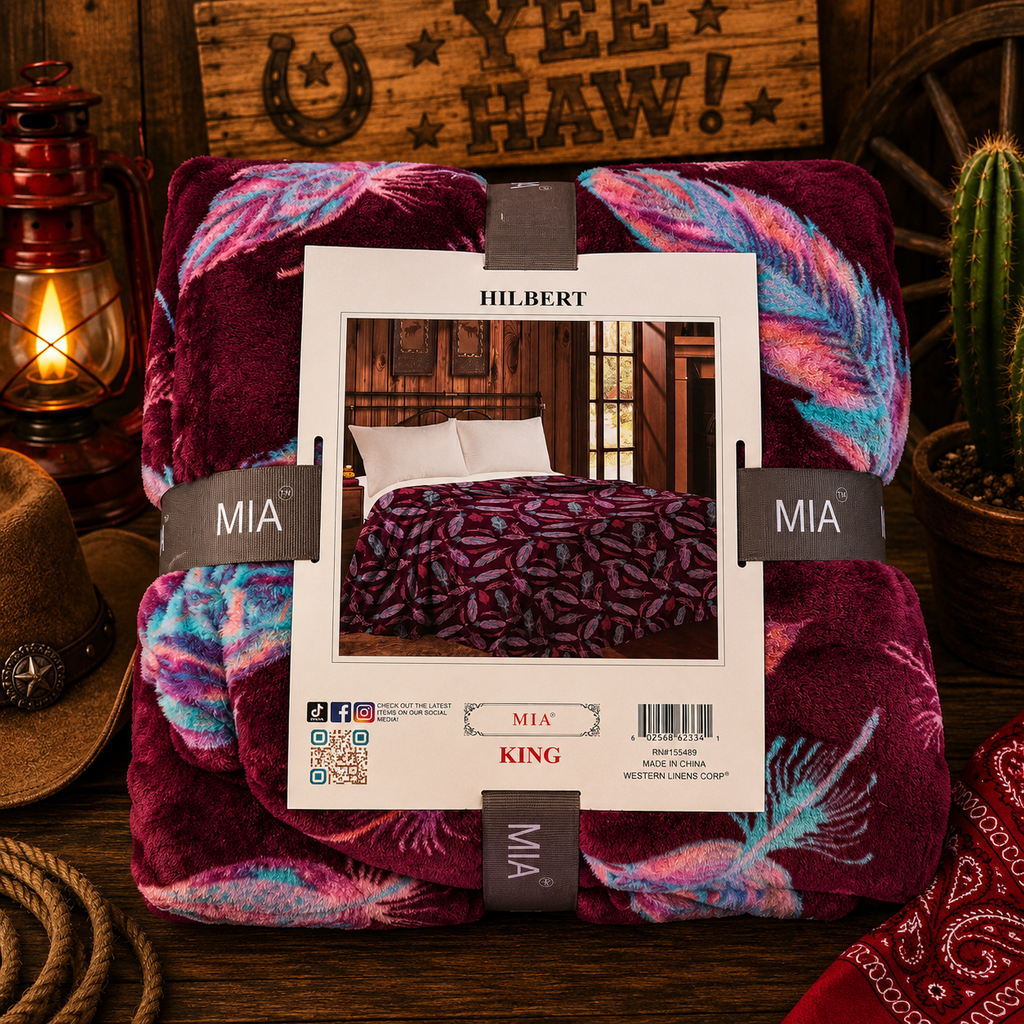 Mia feathers (Hilbert) Fleece blanket/comforter King Size
