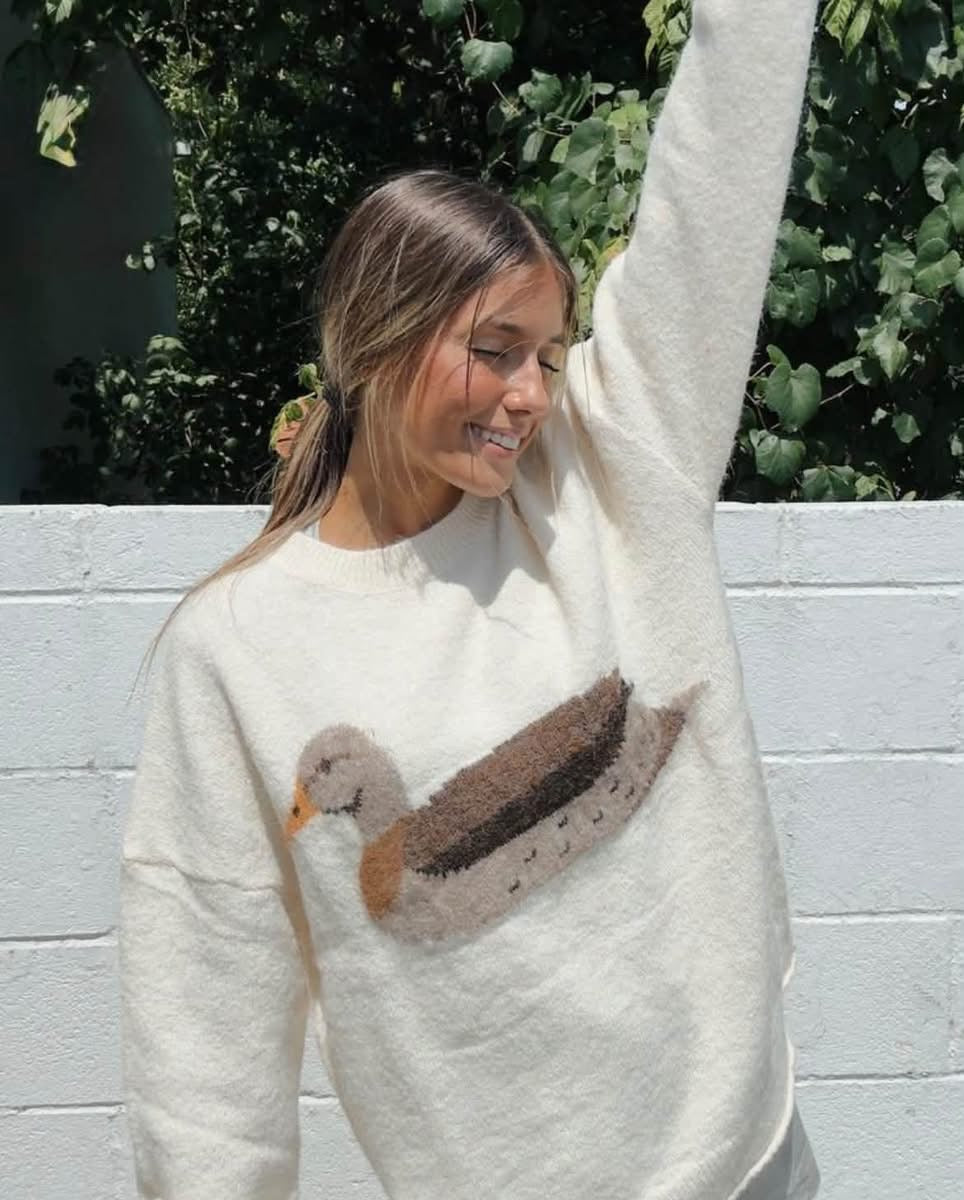 Very J Duck Sweater Cream