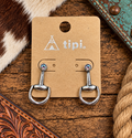 Horse bit with rhinestone earrings