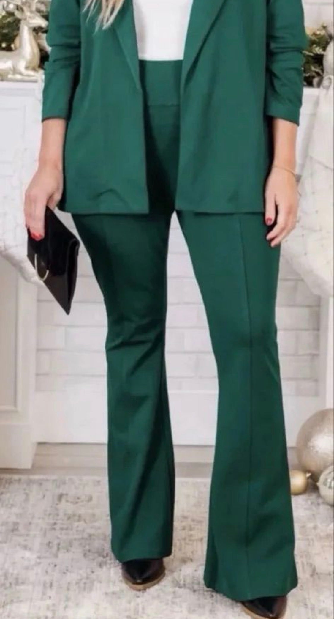 Dear Scarlet Flare Magic Pants Hunter Green