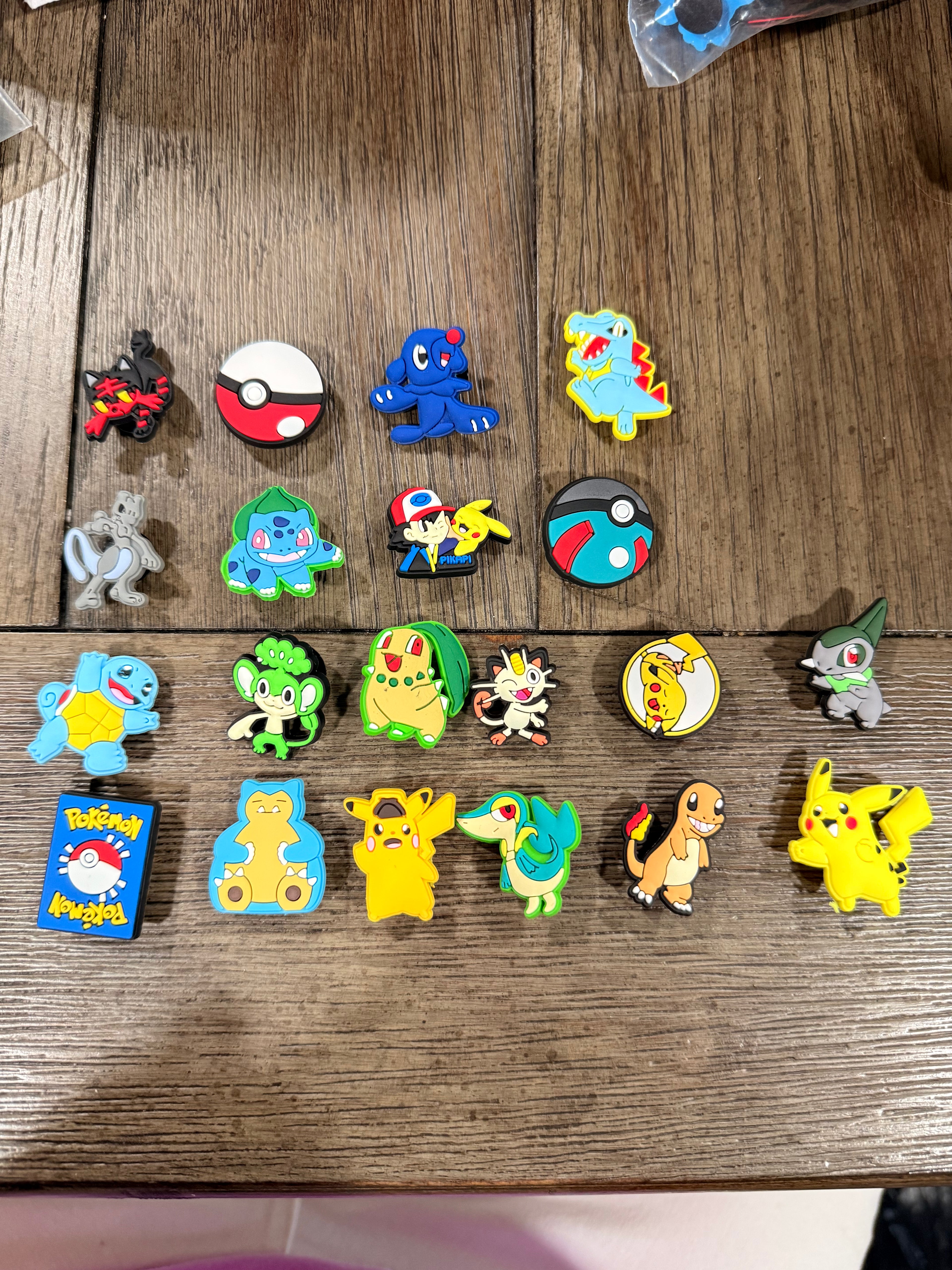 Various croc charms