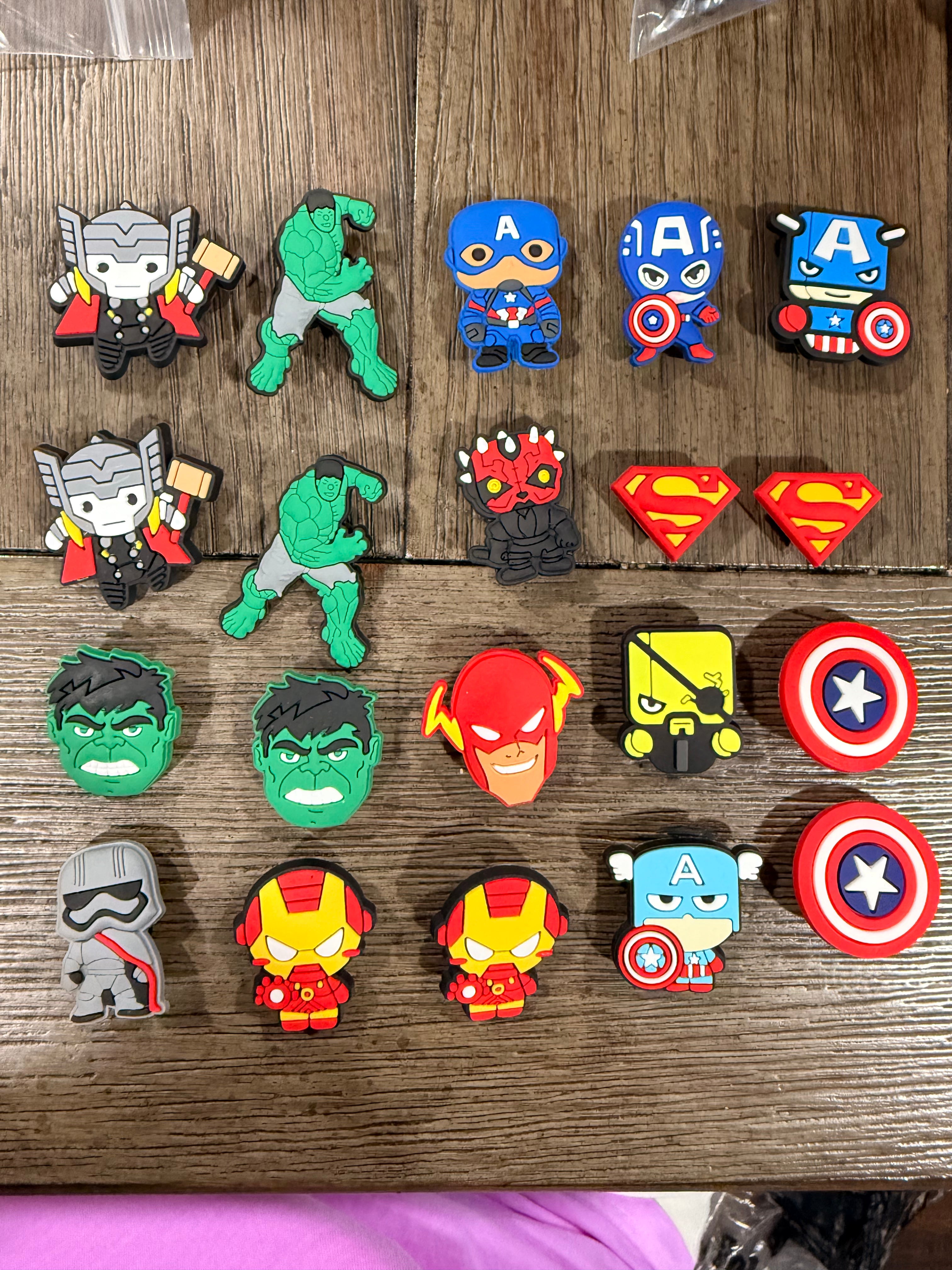 Various croc charms