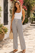 Lightweight Black & White striped pants
