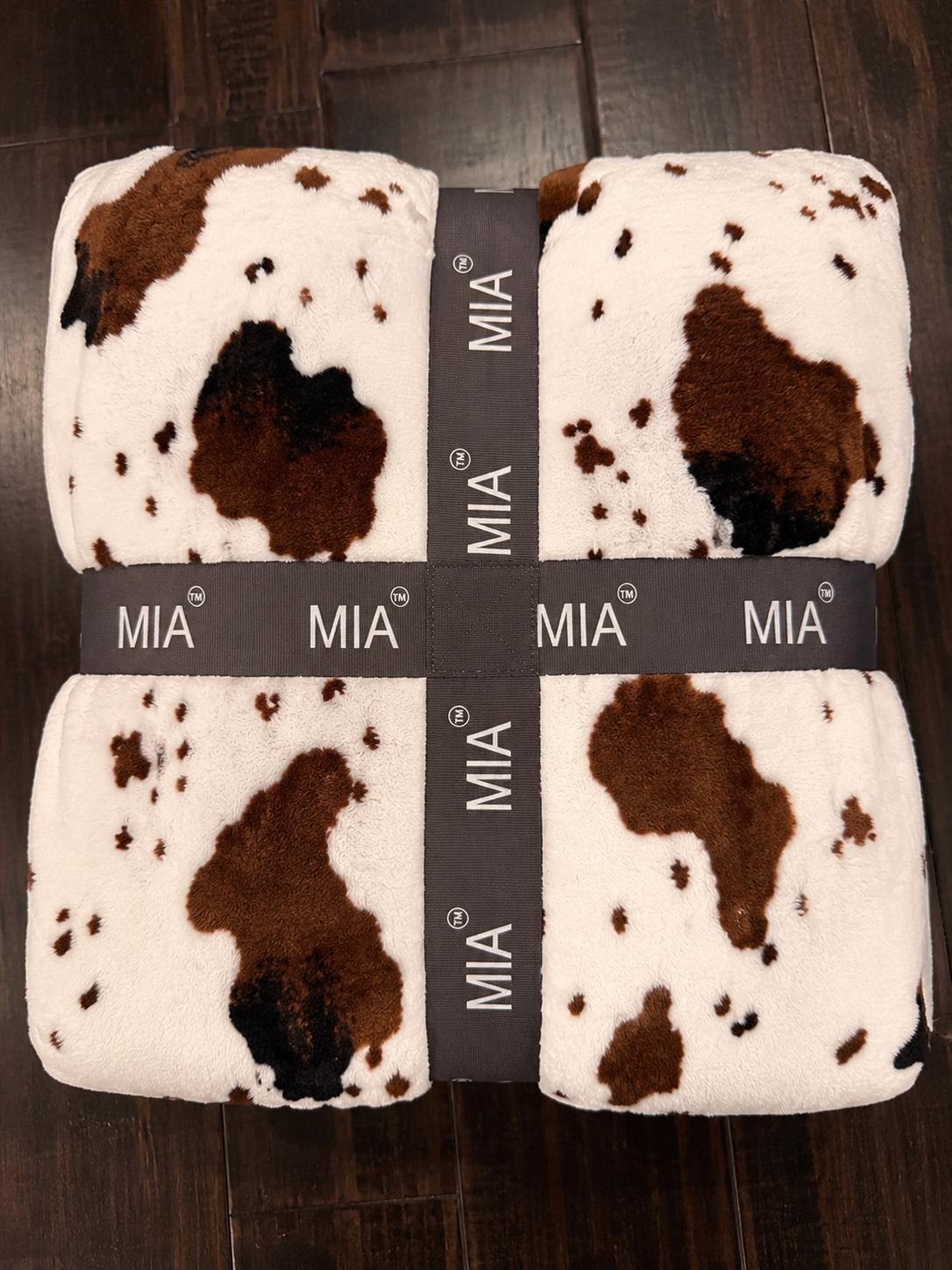 Mia cow print Fleece blanket/comforter Twin Size