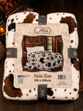 Mia cow print Fleece blanket/comforter Twin Size