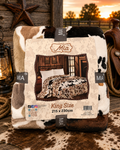Mia camo/cow print blanket/comforter King Size