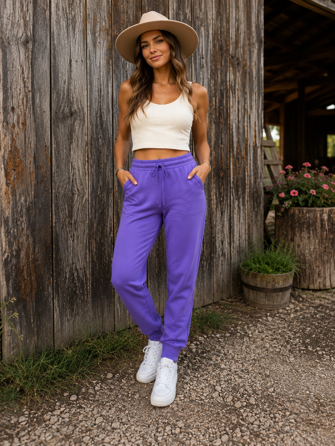 Double Zero Purple Sweatpants