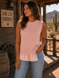 Heyson Dusty Pink Layered Vest top