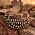 Bit stretch bracelet stack copper
