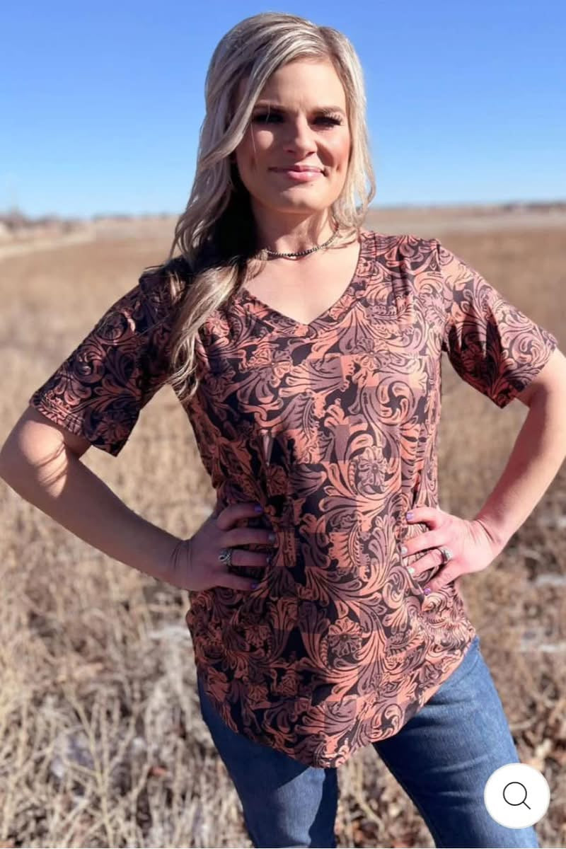 Sterling Kreek “Checked In” Tooled Top