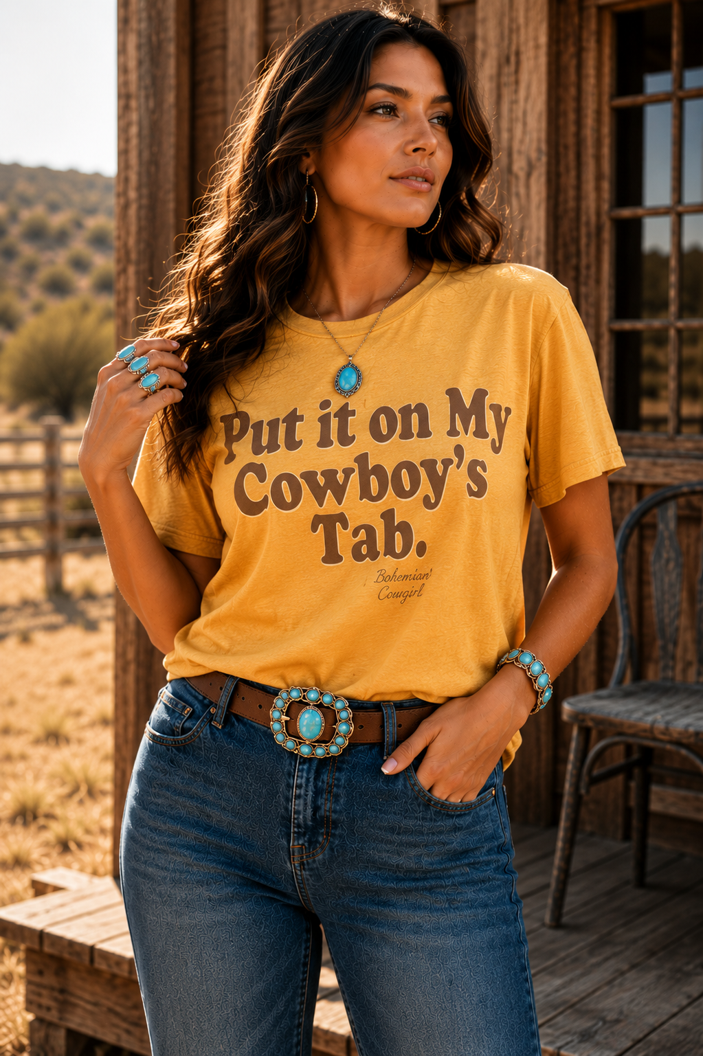 Put it on my Cowboys tab T-shirt