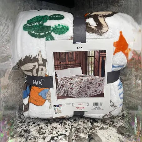 Mia Queen fleece blanket LSA Cowboy