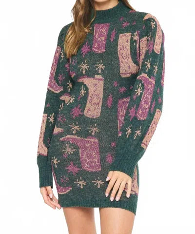 Entro western sweater dress