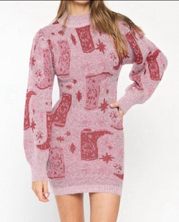 Entro western sweater dress