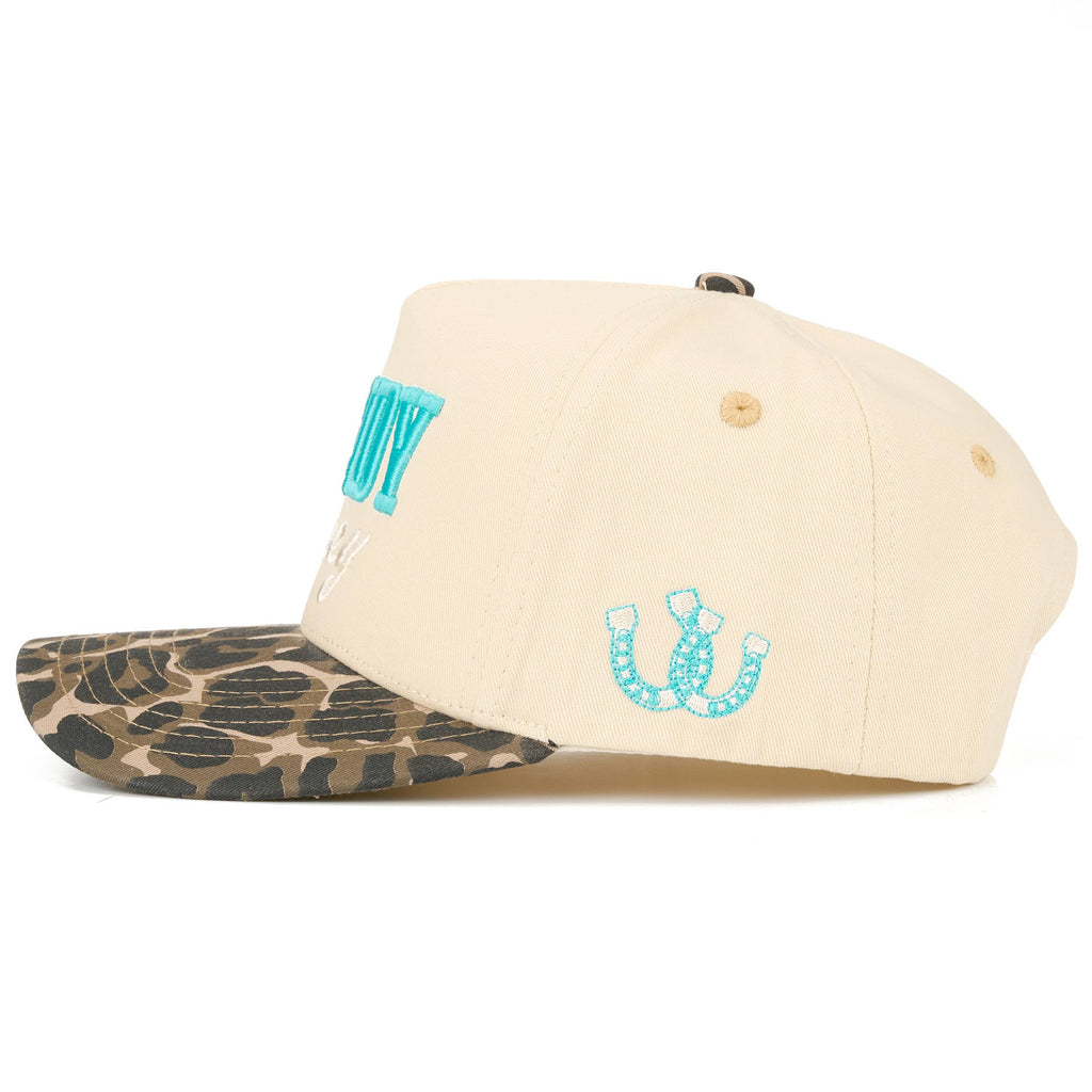 Hana - C.C HOWDY HONEY Letter Embroidered on Two Tone Trucker Hat