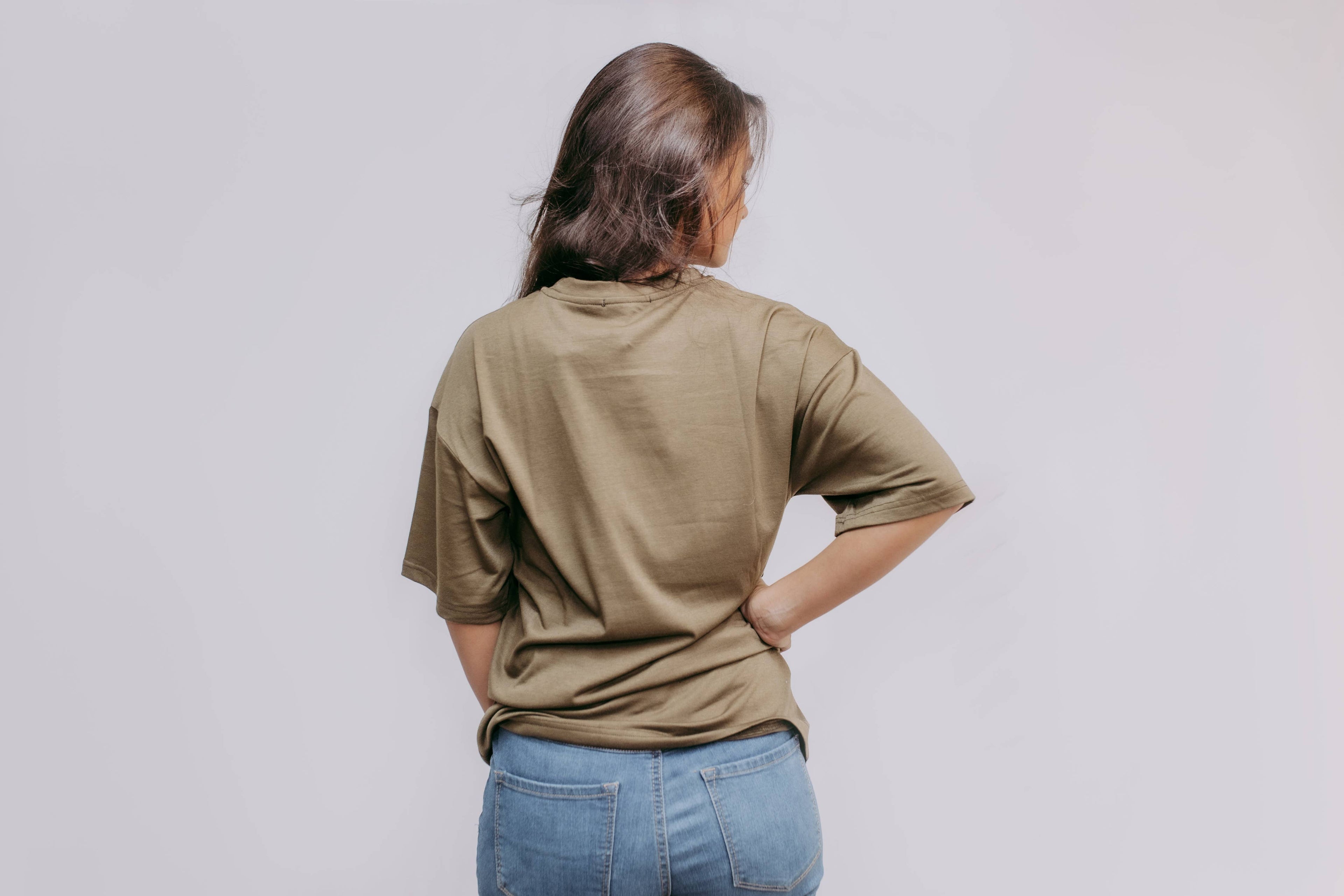 MK519 Chasing Dreams Gold Foil Tee: Olive / 1XL