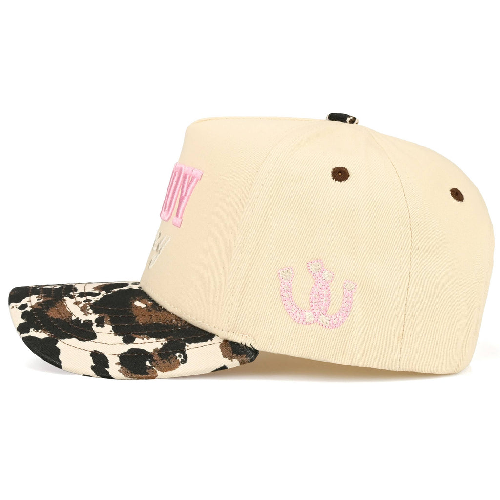 Hana - C.C HOWDY HONEY Letter Embroidered on Two Tone Trucker Hat