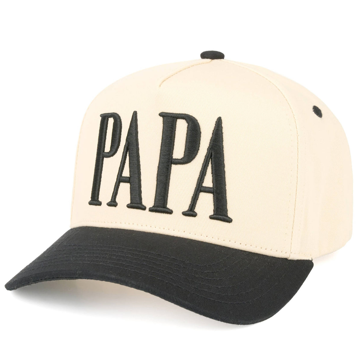 Hana - C.C PAPA Letter Embroidered on Two Tone Trucker Hat