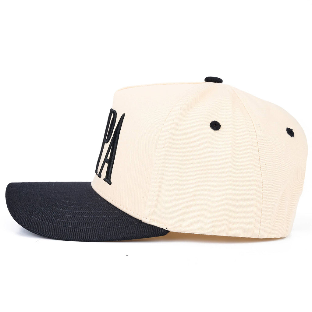 Hana - C.C PAPA Letter Embroidered on Two Tone Trucker Hat