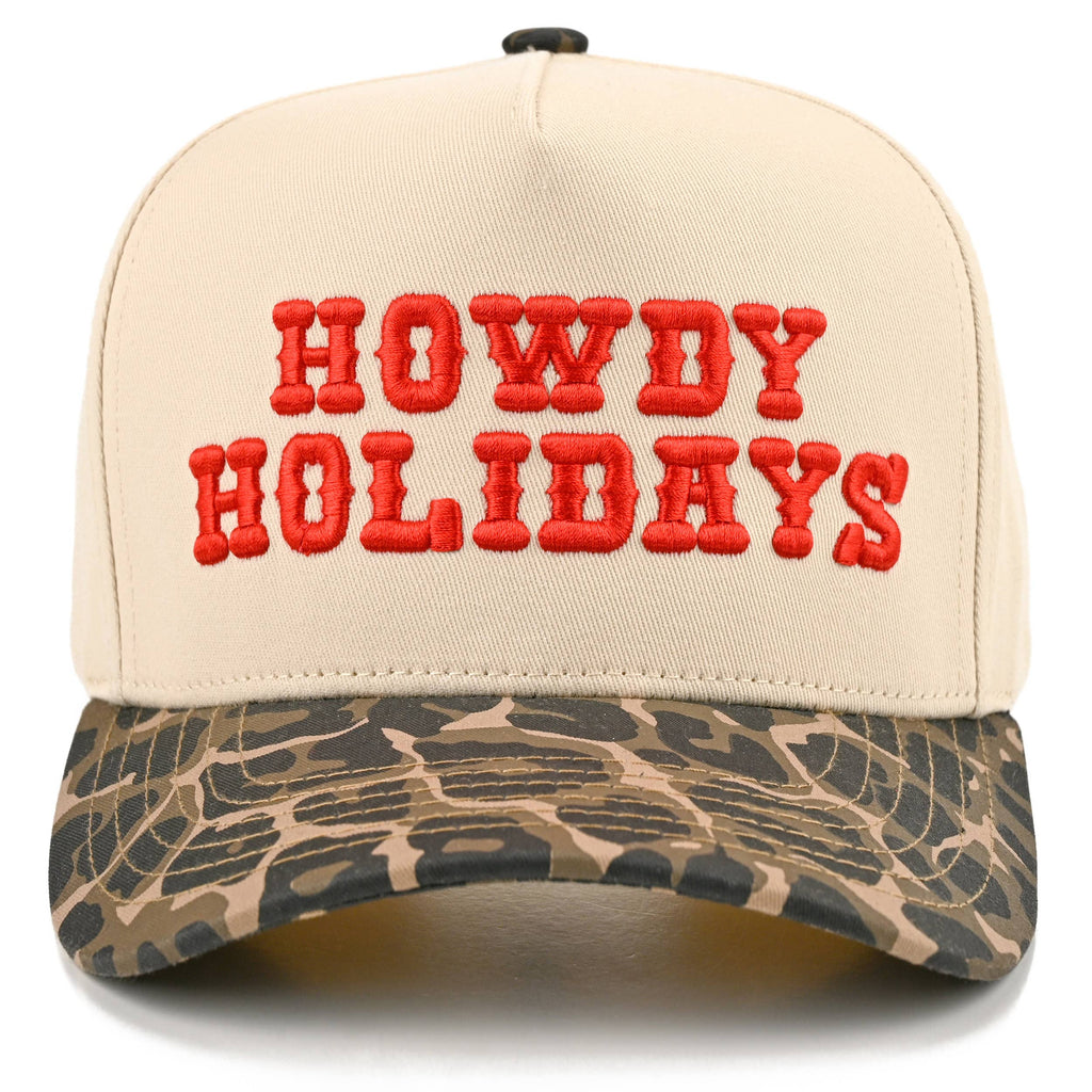 Hana - C.C HOWDY HOLIDAYS Letter Embroidered Trucker Cap