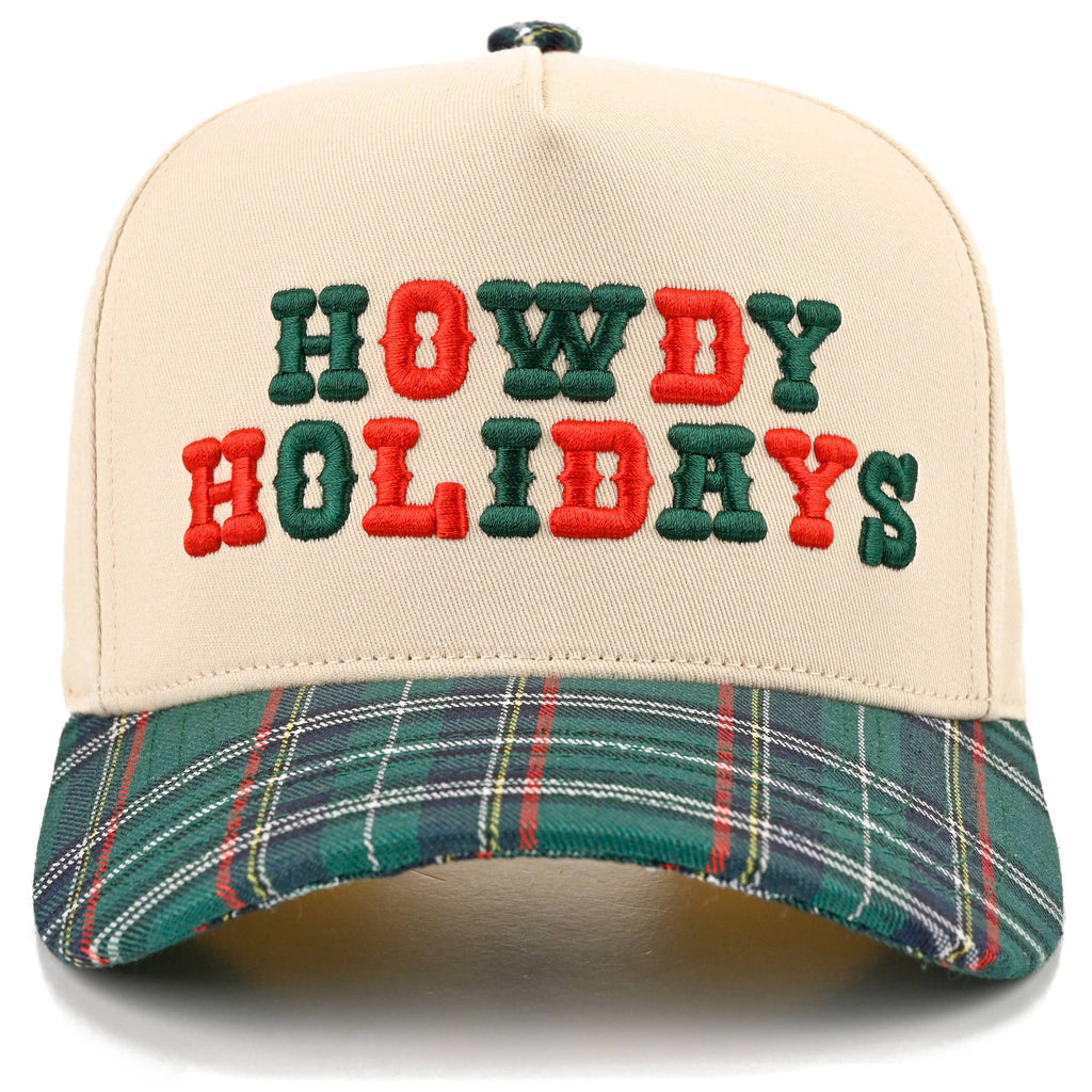Hana - C.C HOWDY HOLIDAYS Letter Embroidered Trucker Cap