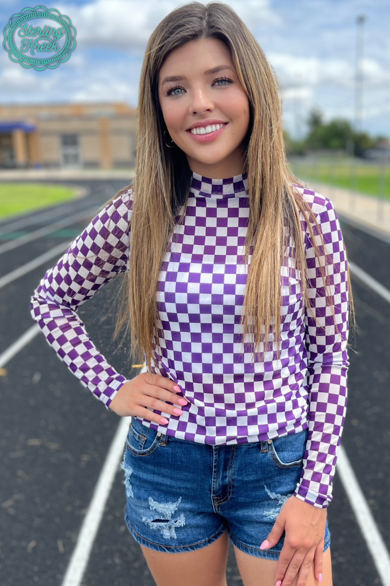Sterling Kreek - Pep Rally Mesh Top Purple