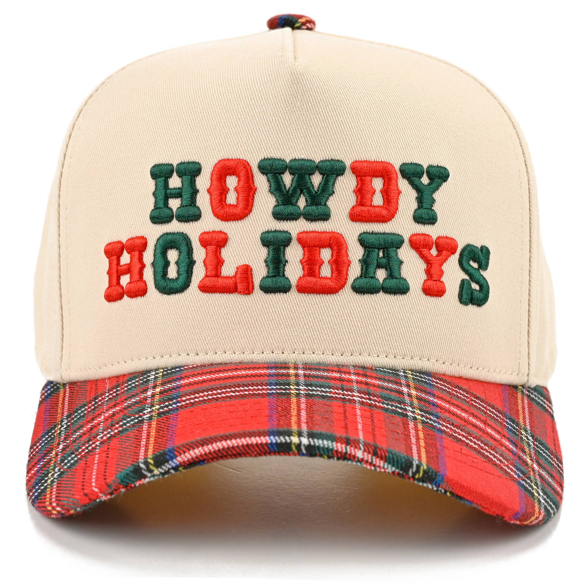 Hana - C.C HOWDY HOLIDAYS Letter Embroidered Trucker Cap